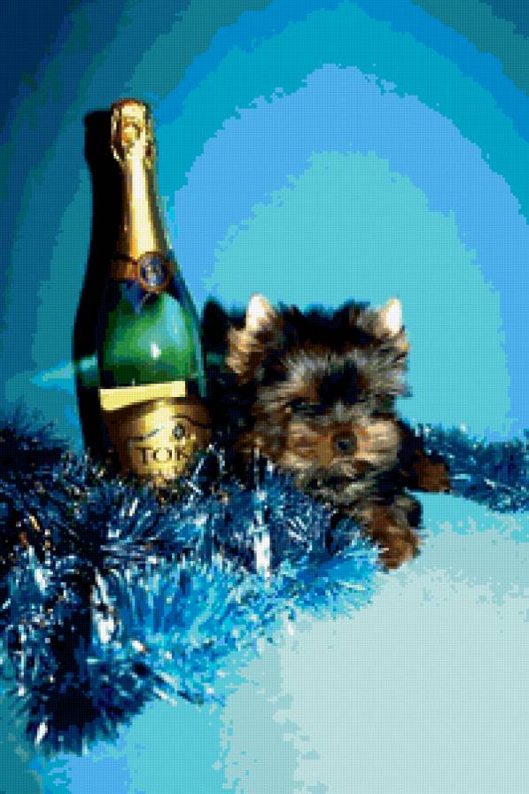 подарок - праздник, щенок, сюрприз, животные, новый год - предпросмотр