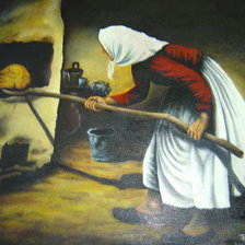 Схема вышивки «kenyérsütő asszony»