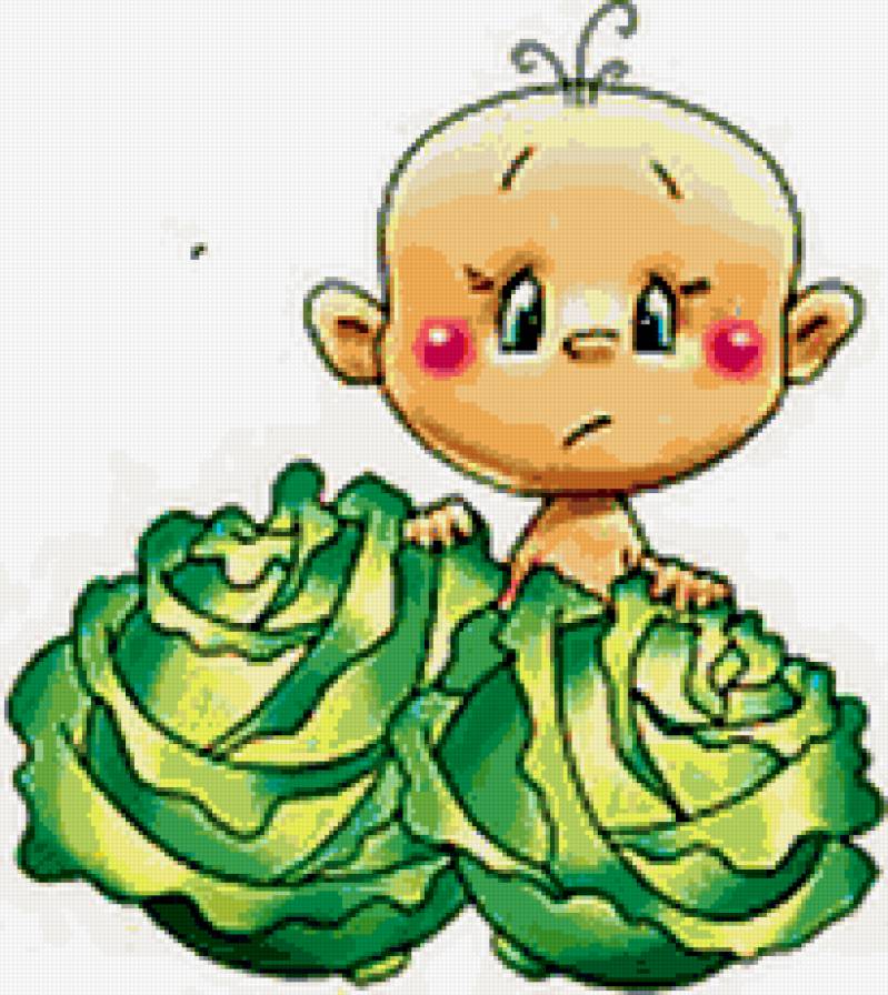 Мультяшные зарисовки - герои, сказки, мультики, нашли в капусте, герои сказок - предпросмотр