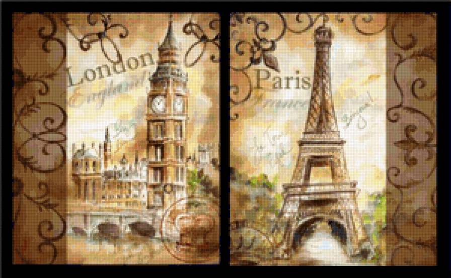 Лондон-Париж - города, открытки. - предпросмотр