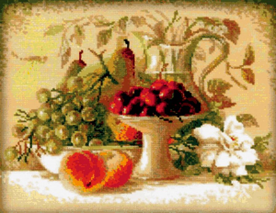 натюрморт с черешней - предпросмотр