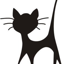 Схема вышивки «кошка»