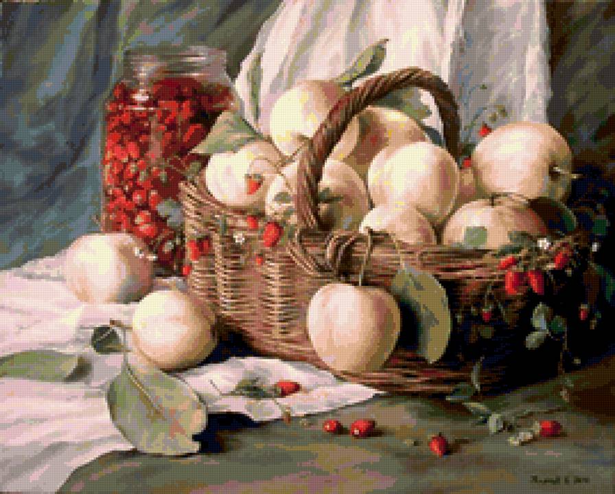 фруктовый натюрморт - натюрморт - предпросмотр