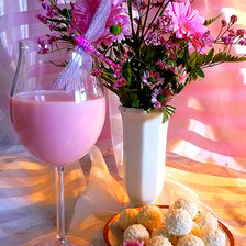 Схема вышивки «розовый ликер»