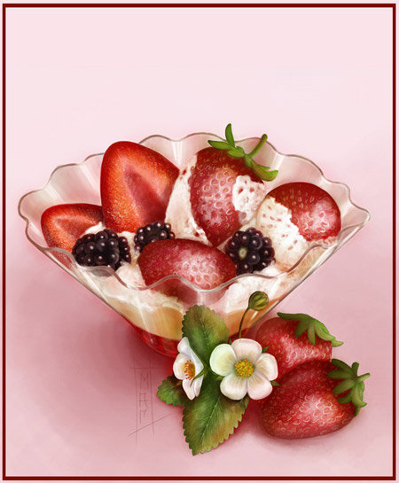 029 - ягода, натюрморт, клубника - оригинал