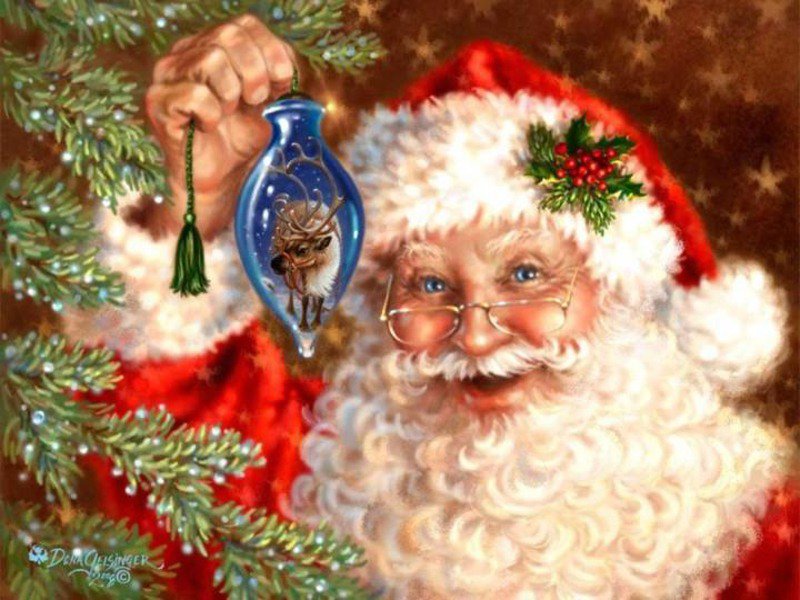 Твой подарок, малыш - дед мороз, ночь, зима, елка, новый год, праздники, рождество - оригинал