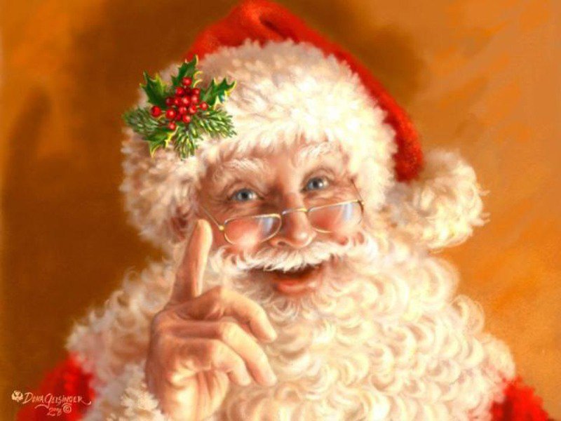 Надо учится -хорошо - дед мороз, праздники, совет, зима, новый год - оригинал