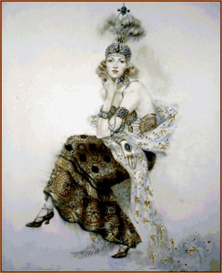 ретро - ретро, портрет, женские образы, девушка, картина - предпросмотр