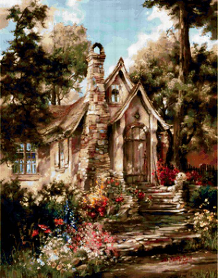 домик в лесу - архитектура, дома - предпросмотр