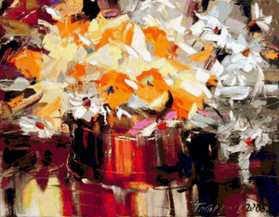 зимний взгляд на летний день - цветы - предпросмотр