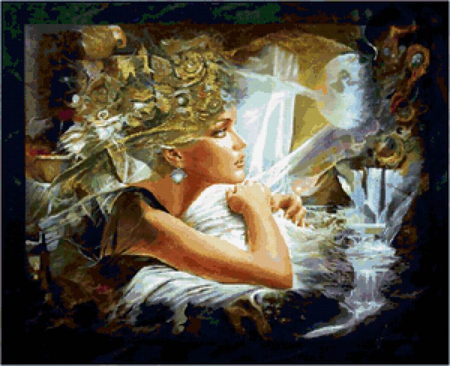 Девушка - картина, девушка - предпросмотр