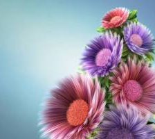 Схема вышивки «цветы»