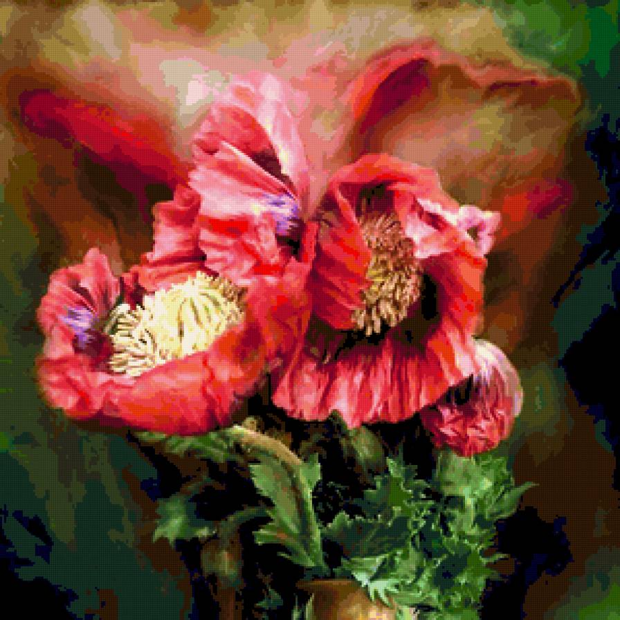 №230632 - живопись, девушка, красота женщины, картина, цветы, фэнтези, дети - предпросмотр