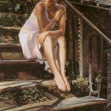 Схема вышивки «várakozás»