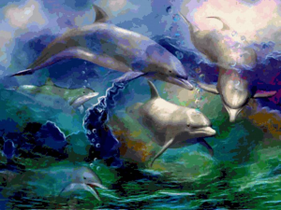 №230742 - дети, фэнтези, красота женщины, девушка, картина, живопись, цветы - предпросмотр