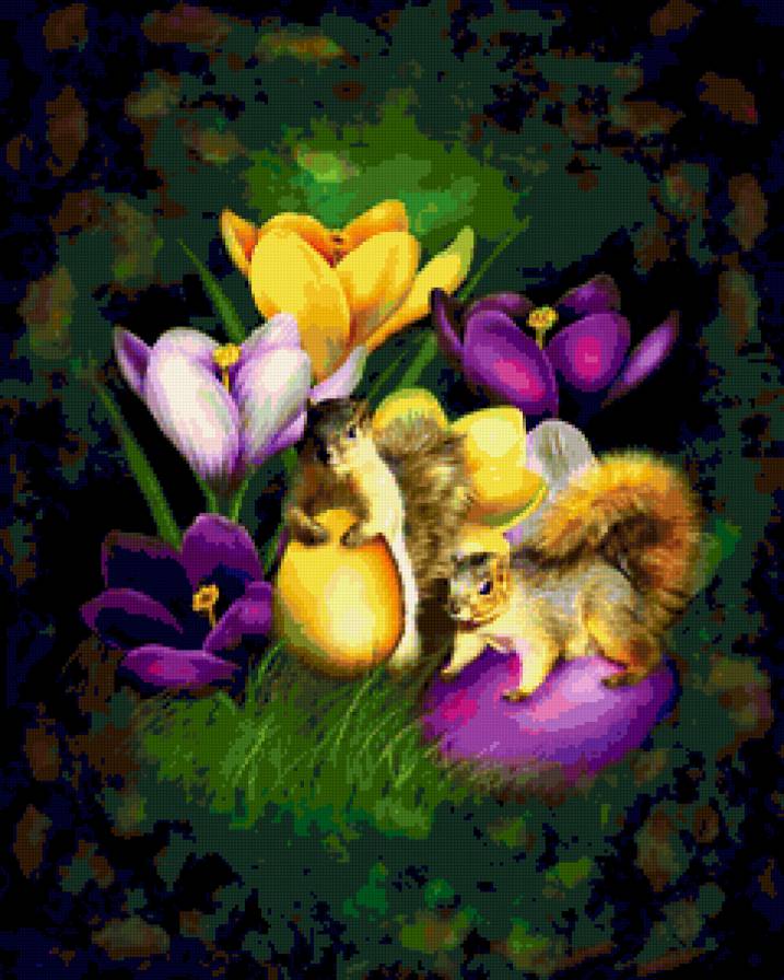 №230792 - живопись, дети, девушка, картина, фэнтези, красота женщины, цветы - предпросмотр