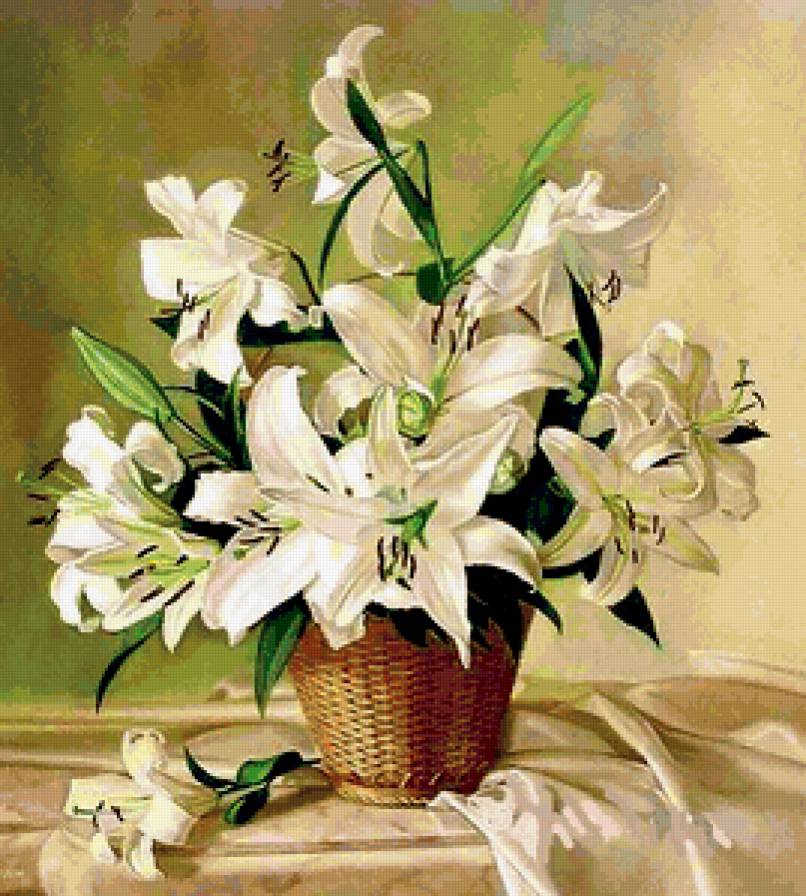 букет - лилии, букет, цветы - предпросмотр