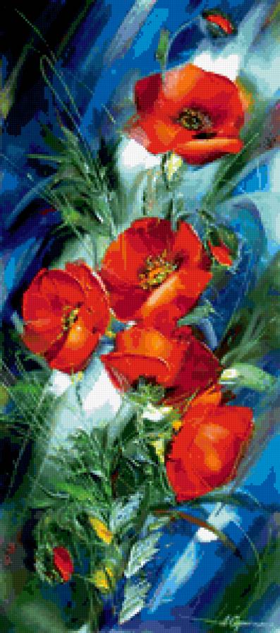 маки - букет, цветы, маки - предпросмотр