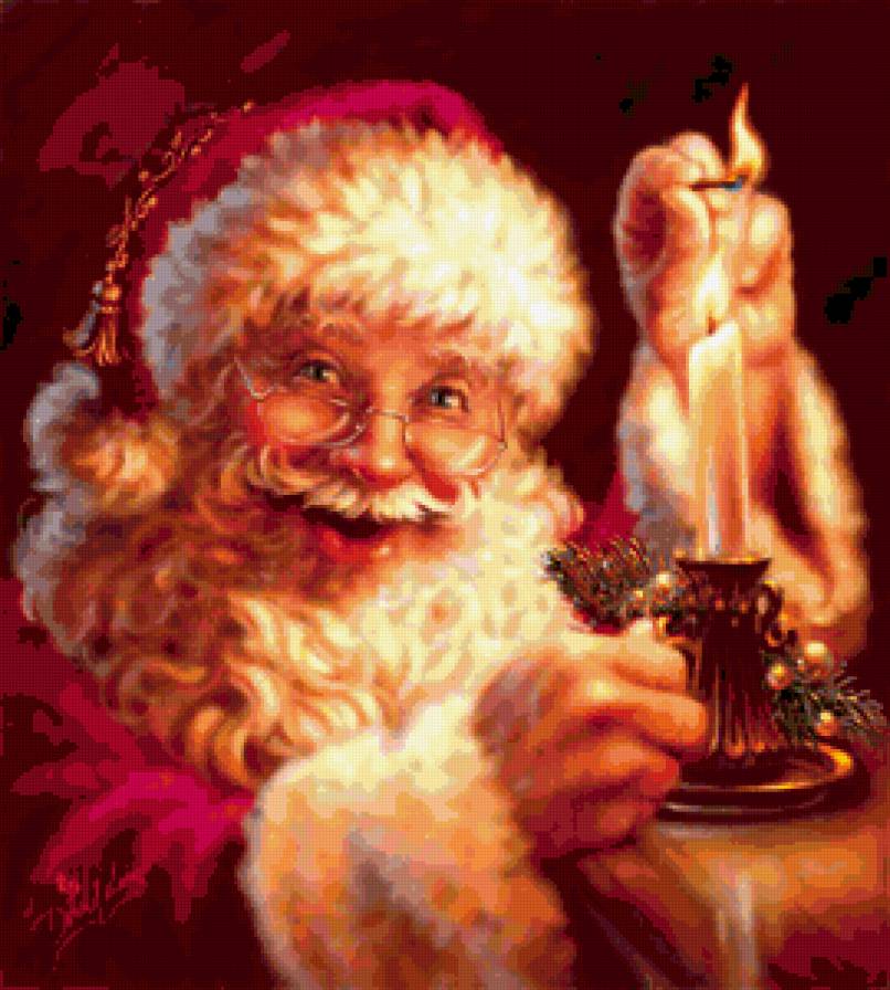 скоро рождество - свеча, зима, новый год, дед мороз, праздники - предпросмотр
