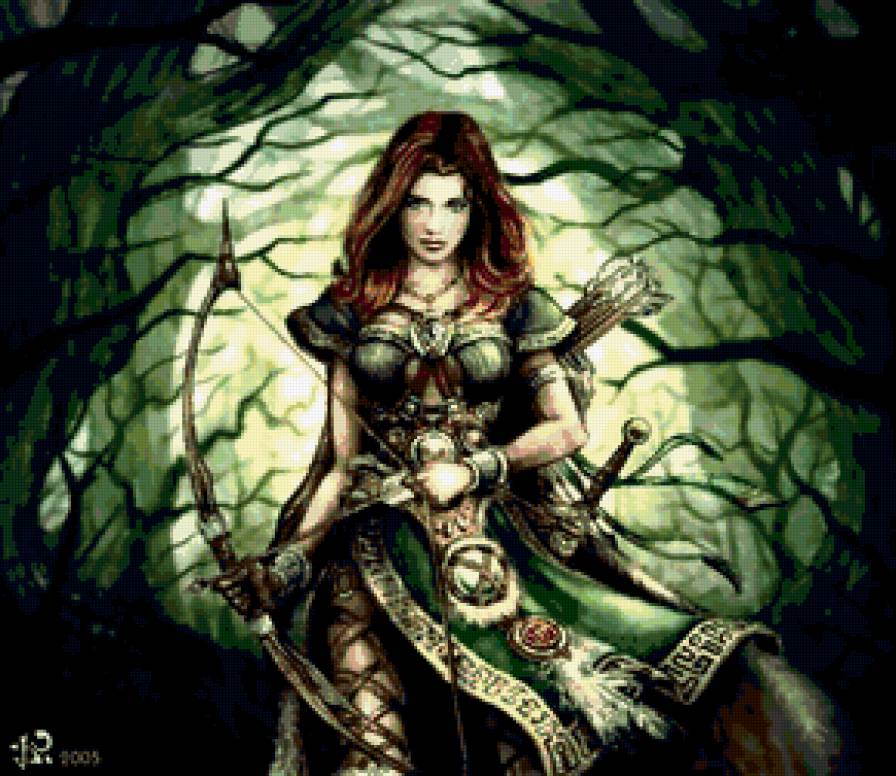 035 - девушка, воин, фэнтези - предпросмотр