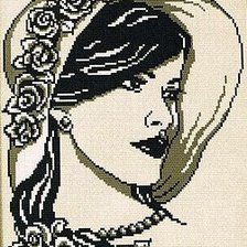 Схема вышивки «Kalapos lányka»
