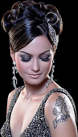 Менди - девушка красота восток индия - оригинал