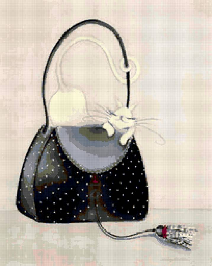 Сумочка и кошка - сумка, кот - предпросмотр