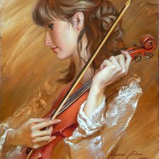 lány hegedűvel