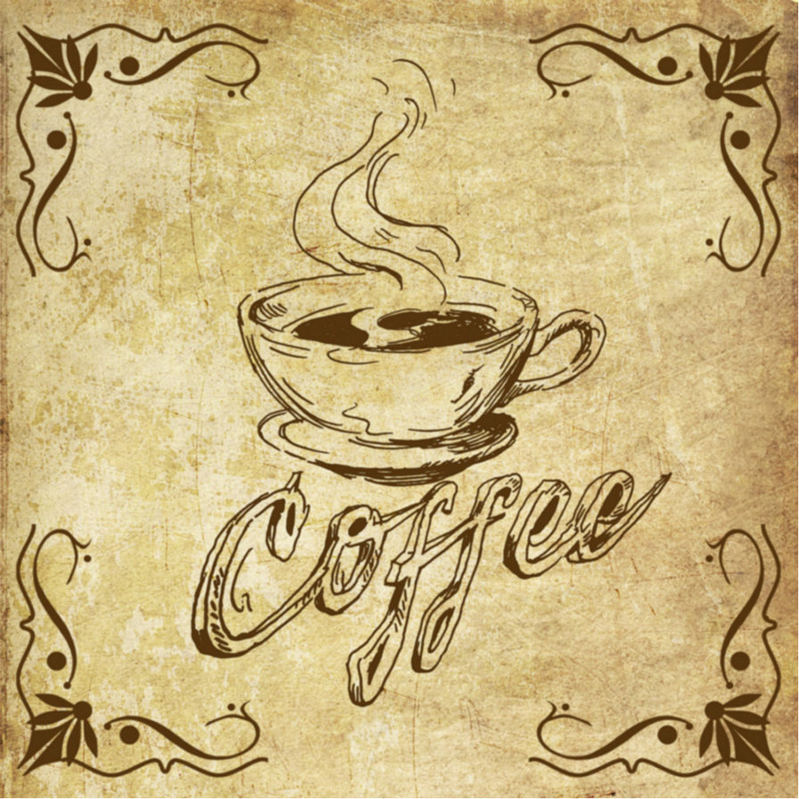 серия "кофемания" - кофе, подушка, чашка, для кухни, узор - оригинал