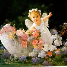 Схема вышивки «ангелок»