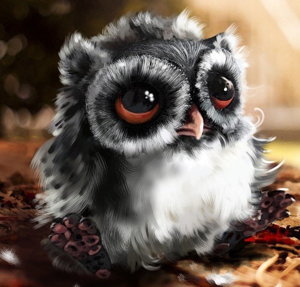 Совенок - сова, птица - оригинал