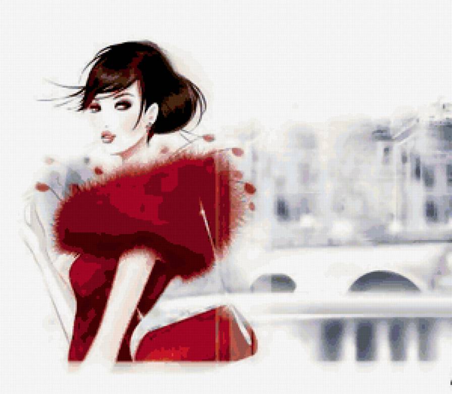 Парижанка - город, портрет, девушка - предпросмотр