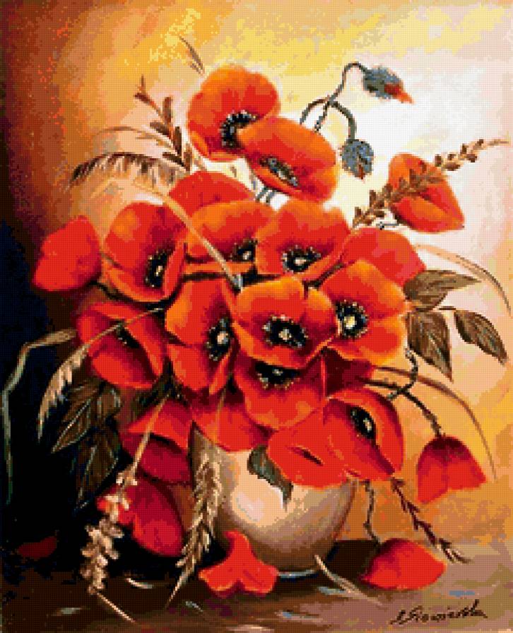 Маки - букет, мак, цветы - предпросмотр