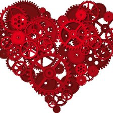 Схема вышивки «Механическое сердце»
