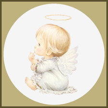 Оригинал схемы вышивки «ангелочек» (№232500)