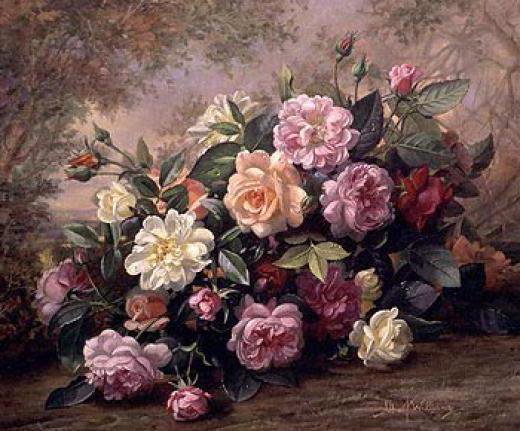 БУКЕТ - розы, роза, цветы, натюрморт, живопись, букет, картина - оригинал
