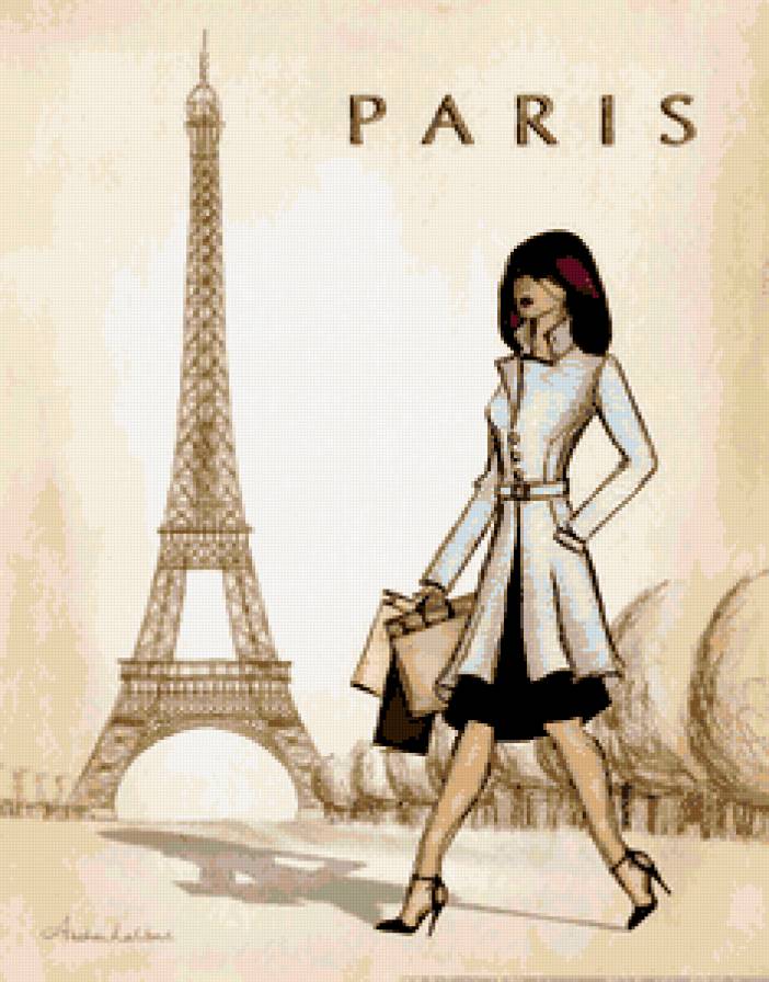 Прогулка по Парижу - париж, эйфелева башня, города мира, страны мира - предпросмотр