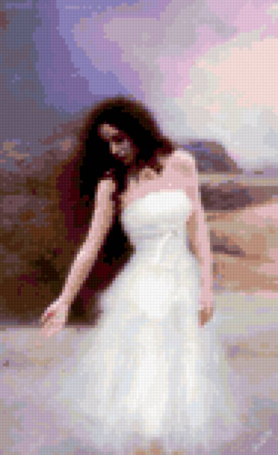 Воспоминания - платье, девушка, море - предпросмотр