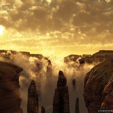 Схема вышивки «каньон»