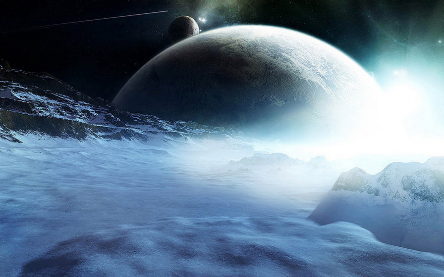 облачный мир - космос, вселенная, планеты - оригинал