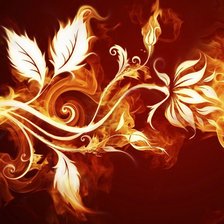Схема вышивки «огненый цветок»