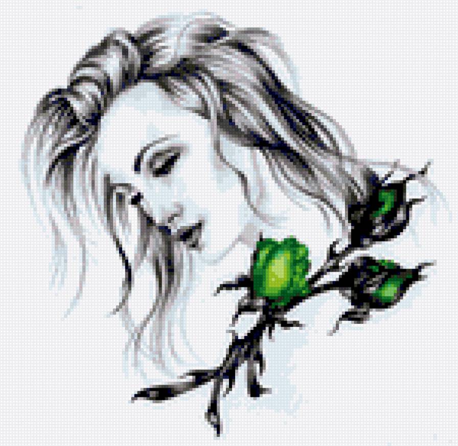 lány virággal - предпросмотр