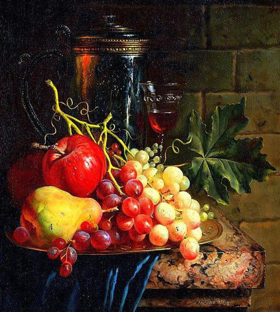 Натюрморт с фруктами - фрукты - оригинал