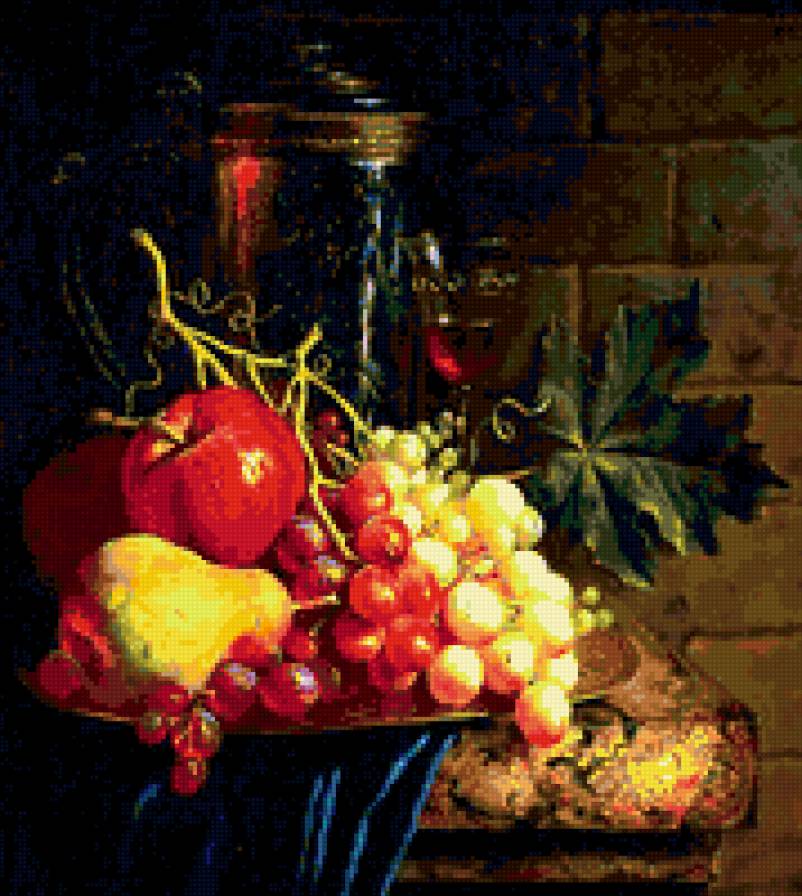 Натюрморт с фруктами - фрукты - предпросмотр