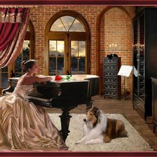 Схема вышивки «В ОЖИДАНИИ»