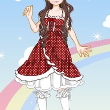 Схема вышивки «Dolls collectoin red»