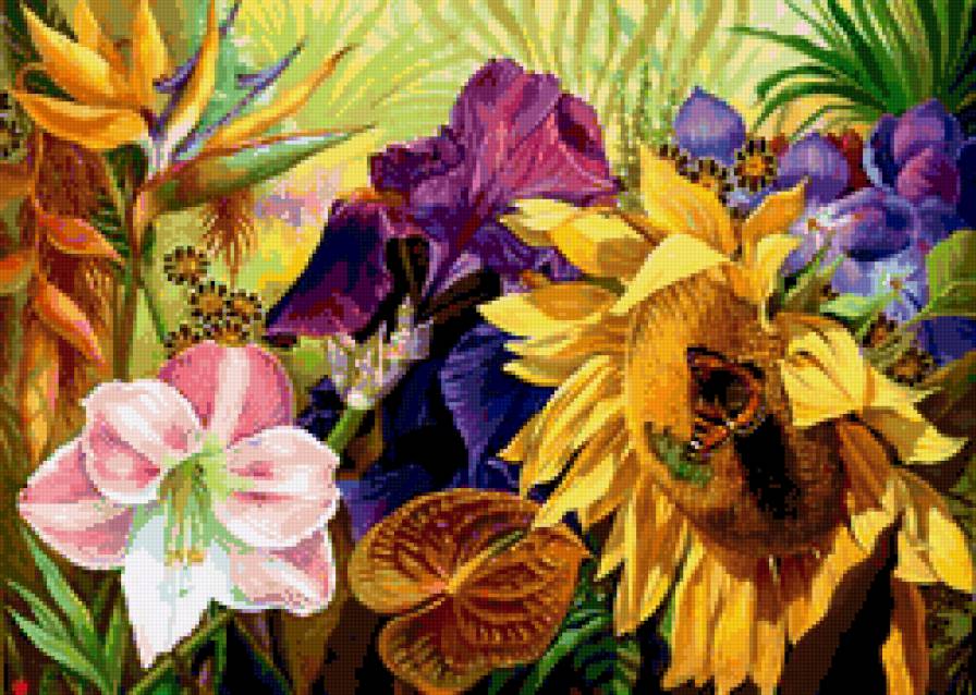 цветы - букет, романтика, натюрморт, природа, цветы,  - предпросмотр