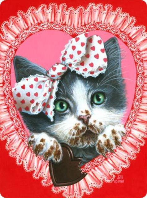 Люблю шоколадки...:))) - кошечка, кошки, домашние животные, котенок, шоколад, коты, кошка - оригинал