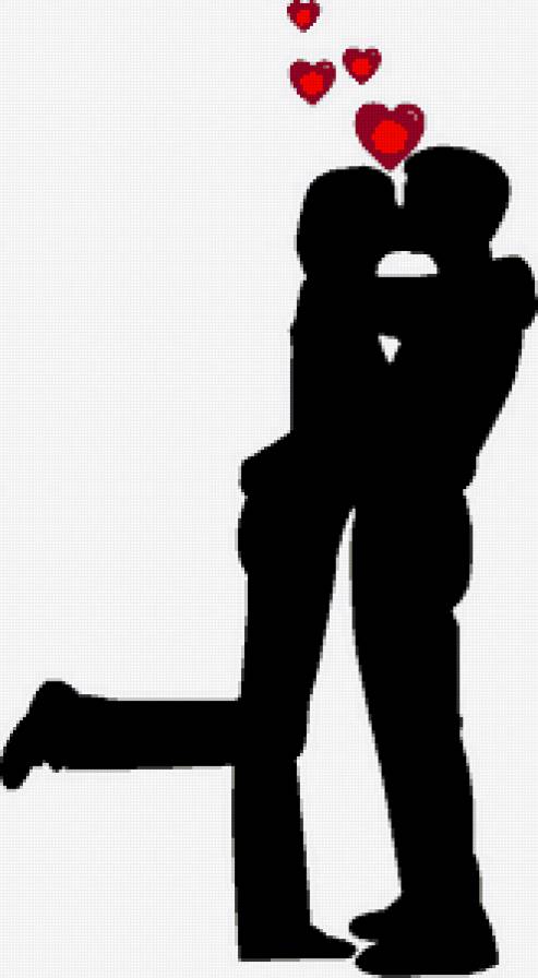 Люблю тебя! - пара, вдвоем, монохром, влюбленные, чувства, черно-белое - предпросмотр
