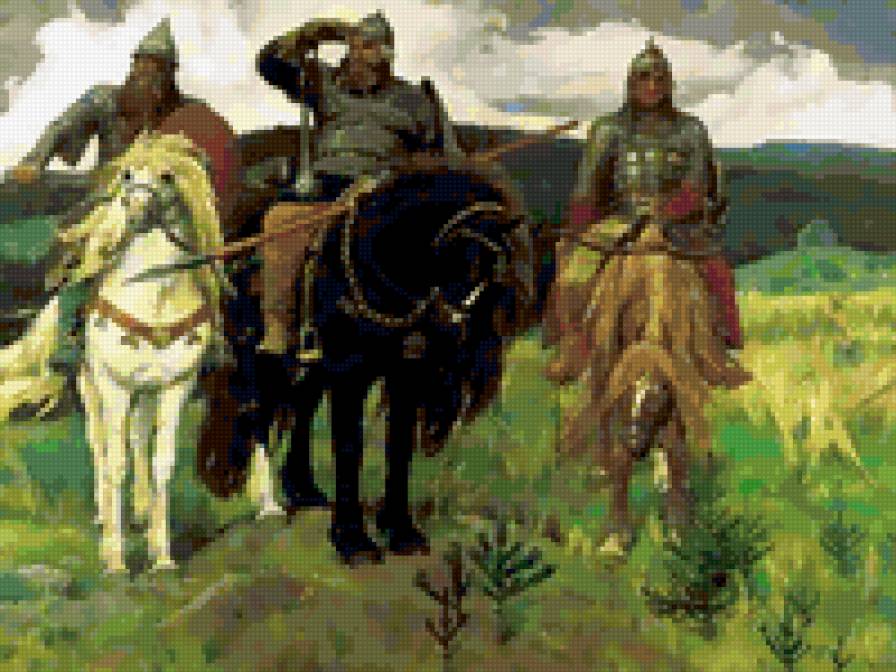 Три богатыря - васнецов - предпросмотр